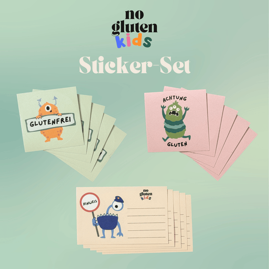 Sticker-Set • NO GLUTEN KIDS  • 60 Stück