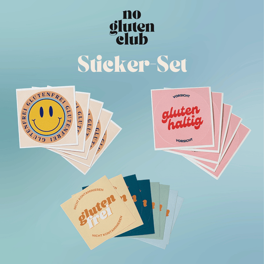 Sticker-Set • NO GLUTEN CLUB • 60 Stück